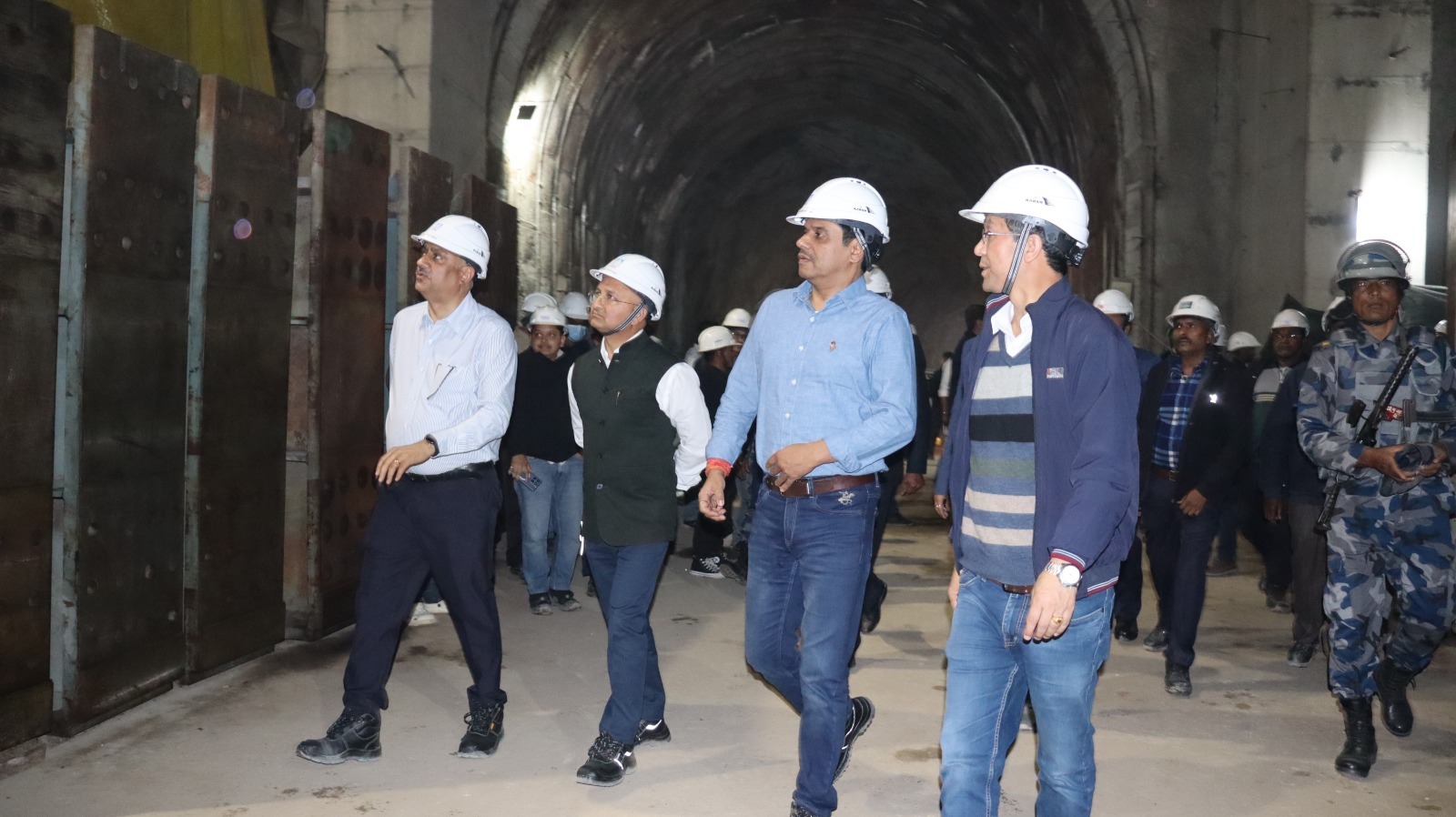 SJVN's CMD and DP visited Arun-3 HEP in Nepal